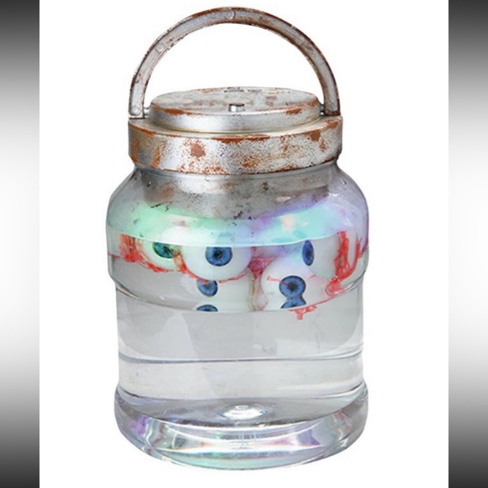 Rare Gemmy Dr. shivers Animated Spare Eyeball Lab Jar